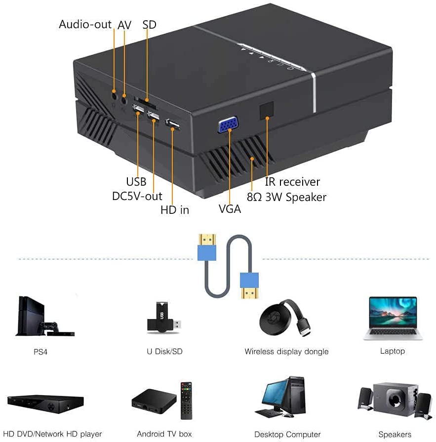 BYINTEK K8 Mini Portable 1080P 150inch Home Theater Digital LCD Video LED Projector for 3D 4K