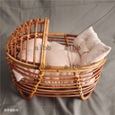 Newborn Photography Props Handmade Rattan Bamboo Chair Bed Photography Prop Studio Posing