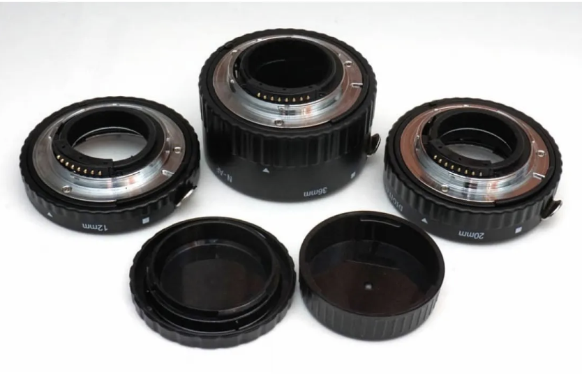 Commlite CM-ME-AFN Macro Extension Tube Set TTL Autofocus for Nikon Lenses - METAL