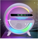 G Speaker Lamp - APP Control 3 in 1 Multi-Function Bluetooth Speaker With Wireless Charging, 256RGB Light and Alarm Clock