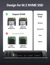 UGREEN 10902 M.2 NVMe SSD Enclosure Adapter Aluminum 10 Gbps USB C 3.1 Gen 2