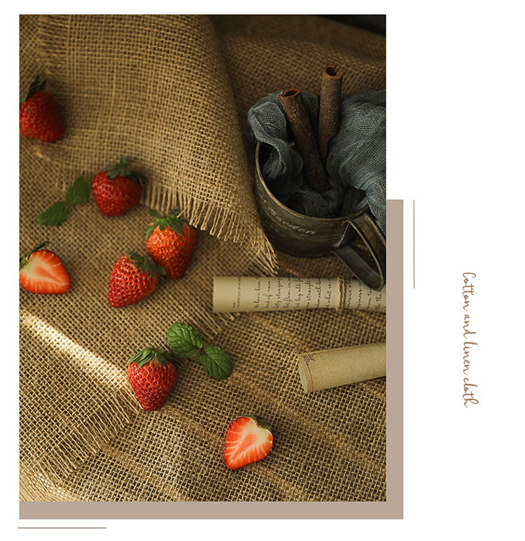 50x50cm Cotton Linen Background Cloth Retro Effect Burlap Photography Backdrop Accessories For Food Cosmetics Photo Studio Props