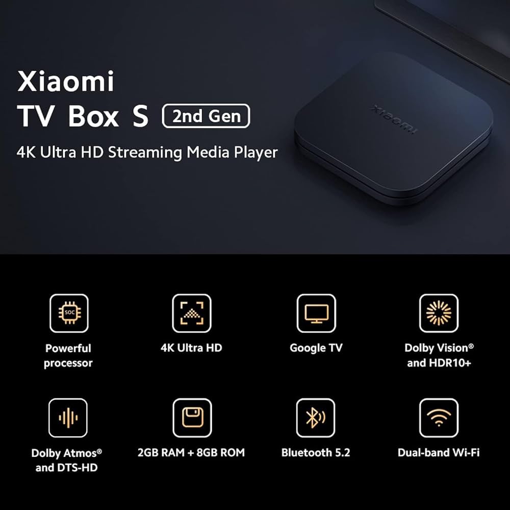 Xiaomi TV Box S (2nd Gen) 4K Ultra HD