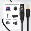 Female XLR to AUX/3.5mm Male TRS Audio Cable 3M