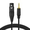 Female XLR to AUX/3.5mm Male TRS Audio Cable 2M