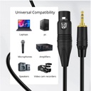 Female XLR to AUX/3.5mm Male TRS Audio Cable 2M