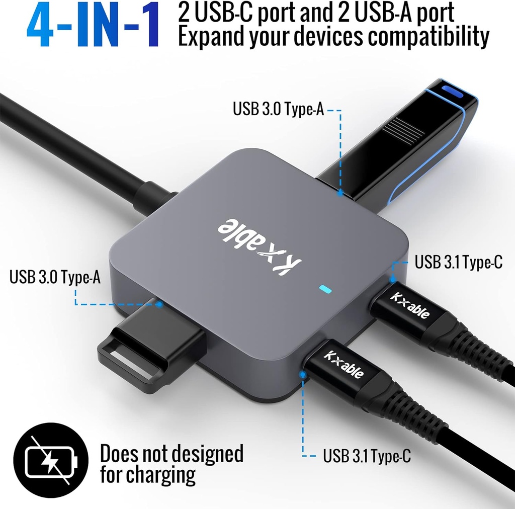 USB C Hub, Expander Multi USB Ports Cable 7.62Meter