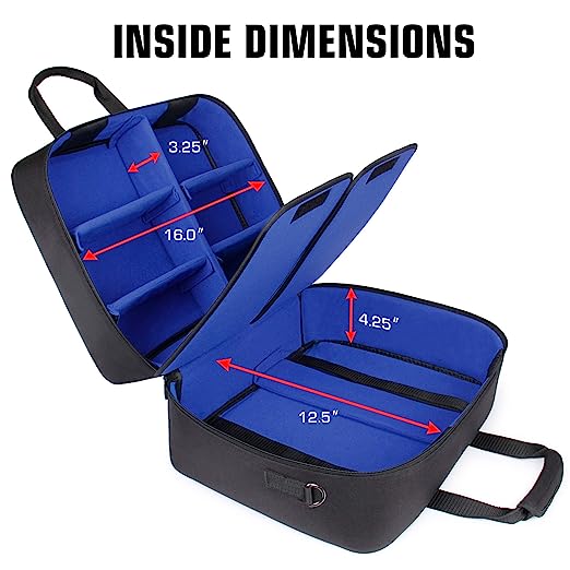 PS5 Carrying Case - Console Case Compatible with Playstation 5 with Customizable Interior for Controller