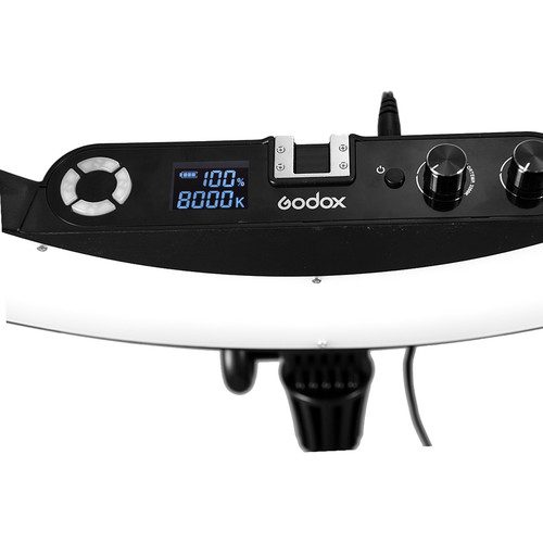 Godox LR160 Led Ring Light with Make Up Mirror Bi-color 3300-8000K 18W Video Selfie Makeup Fill Lighting Live Shooting