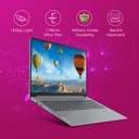 Lenovo IdeaPad Slim 3 Intel Core i3 13th Gen 15.6 inch FHD Laptop (8GB/256GB SSD,Arctic Grey/1.62Kg)