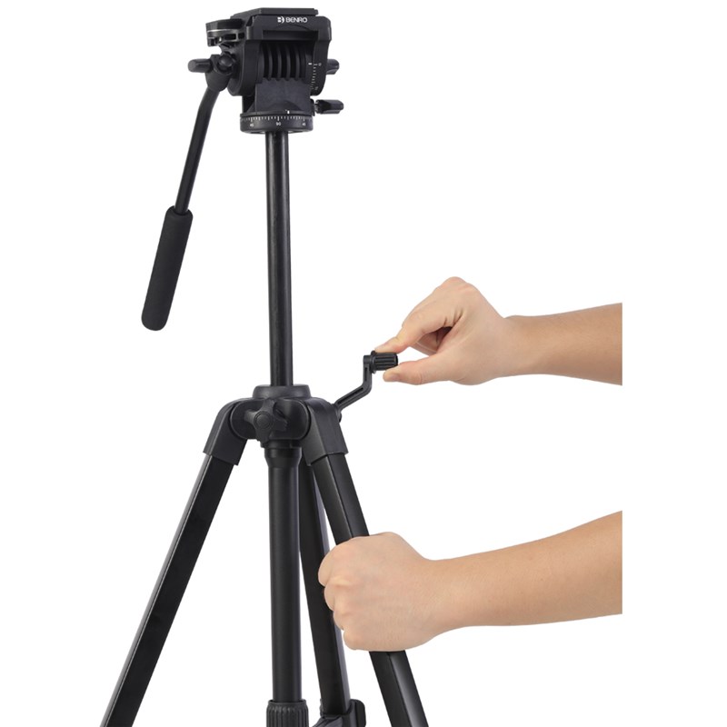 BENRO T891 Professional Black Aluminium Alloy tripod photography Tripod for DSLR mobile phone