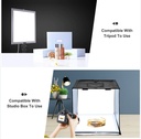 PULUZ PU5138 38cm LED Photography Shadowless Light Lamp Panel Pad with Switch