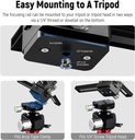 NEEWER 4-Way Macro Focusing Rail Slider with Quick Release Plate