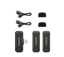 BOYA BY-WM3T2-D2 Digital True-Wireless Microphone System with Lightning Connector for iOS Mobile Devices (2 Mic ,2.4 GHz)