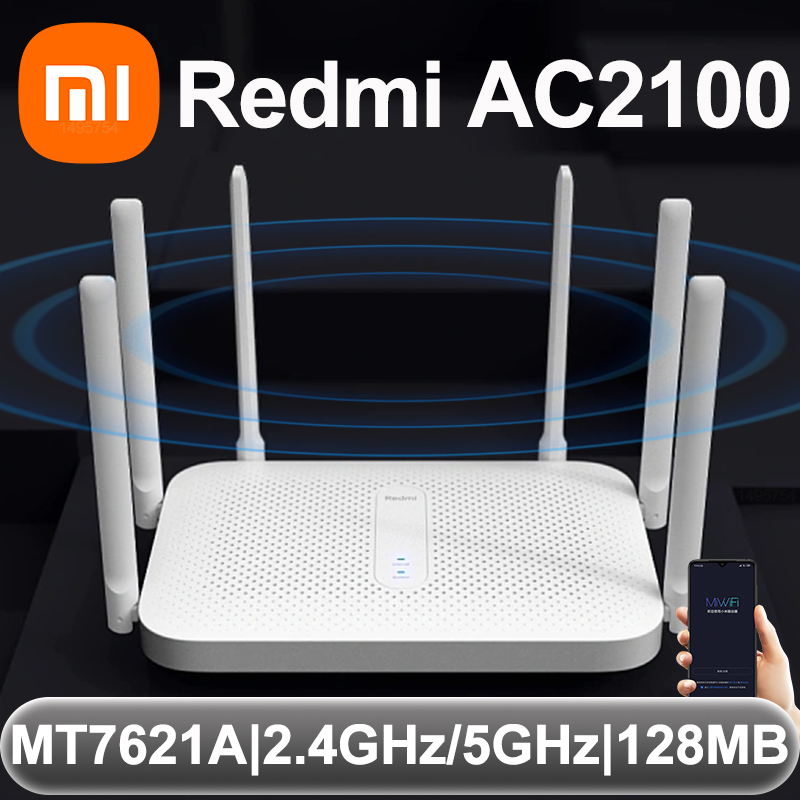 Xiaomi Redmi Router AC2100 Dualcore CPU with 5G & 2.4G Dual-band Gigabit Port