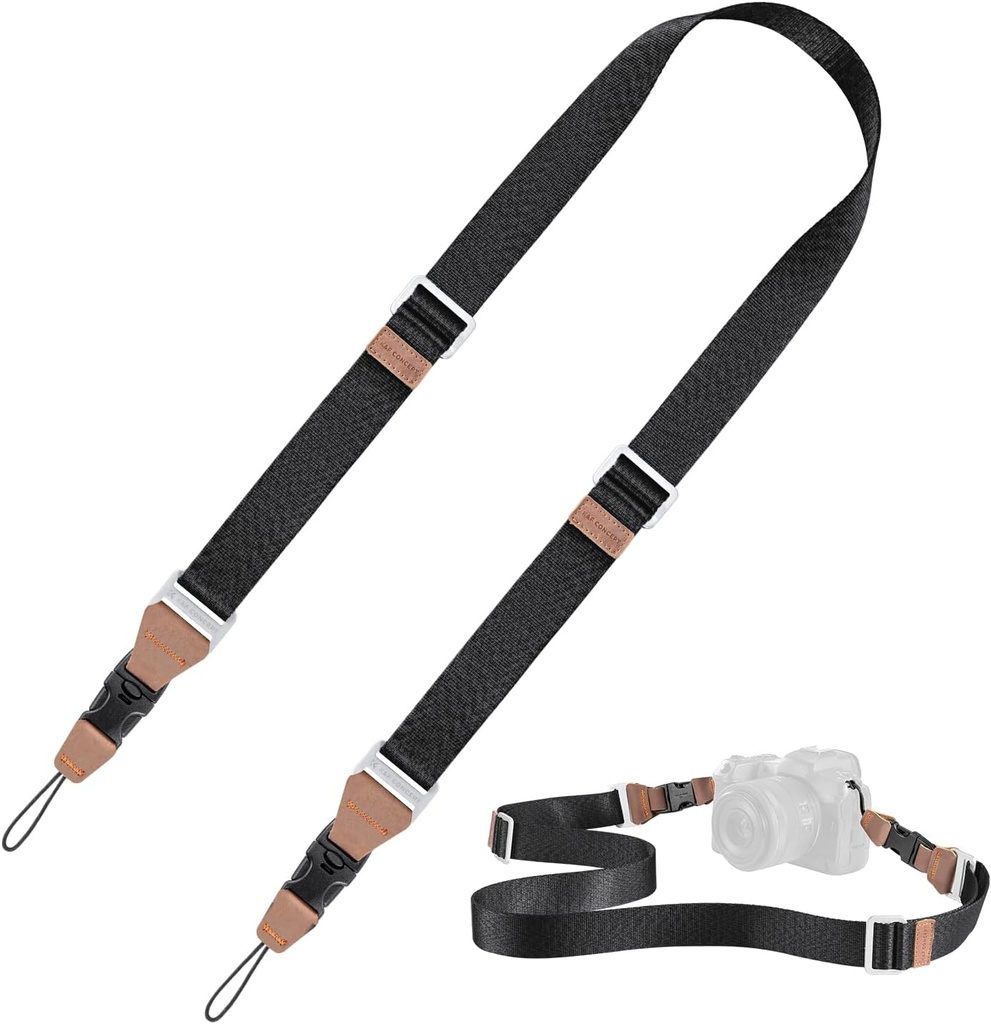 K&F Concept ALPHA STRAP Camera Neck Strap for Photographers/Quick Release Clip Adjustable Sling Strap