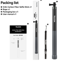 Telesin 3m Selfie Stick Carbon Fiber