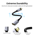 Ugreen 25cm Micro HDMI Male to HDMI Female Adapter Cable 0.25m (10553) HD149