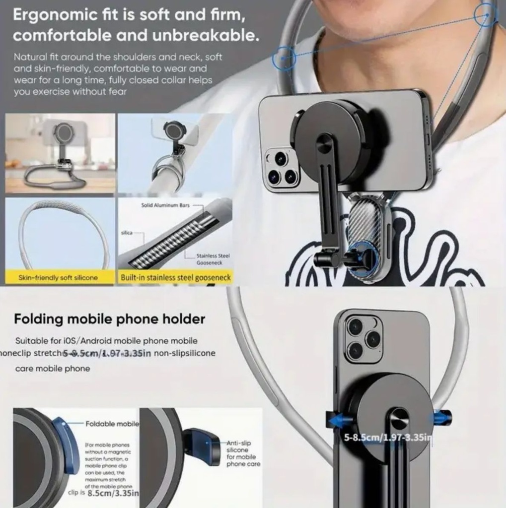 Mobile phone neck bracket