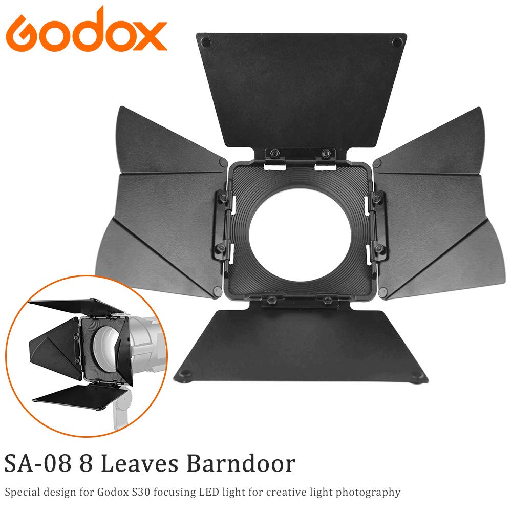 Godox S30 LED focusing light with SA-08