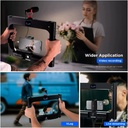 NEEWER Smartphone Video Rig with Light, Handheld Phone Stabilizer with Selfie Ring Light Dimmable 3200K~5600K CRI97+ LED Video Light for YouTube Video Recording/Makeup, Batteries&Charger Included (10099727)