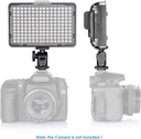 Neewer Dimmable 176 LED Video Light on Camera LED Panel with 2200mAh Li-ion Battery and Charger for Digital SLR Cameras for Photo Studio Video Photography (90093297)