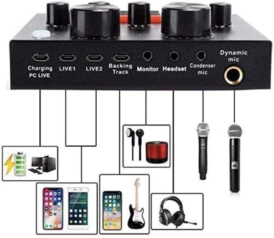 V8 Live Sound Card