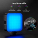 Neewer Magnetic RGB Video Light, 360° Full Color RGB61 LED Camera Light with 3 Cold Shoe Mounts/CRI 97+/20 Scene Modes/2500K-8500K/2000mAh Rechargeable Portable Photography Lighting (10100577)