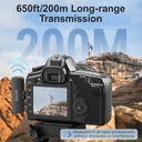 BOYA by-V4 Wireless Microphones for Cameras DSLR Camcorder with Charging case, 12H Battery Life, 650ft Range, 4-Channel Omnidirectional Noise Canceling Lavalier Mic