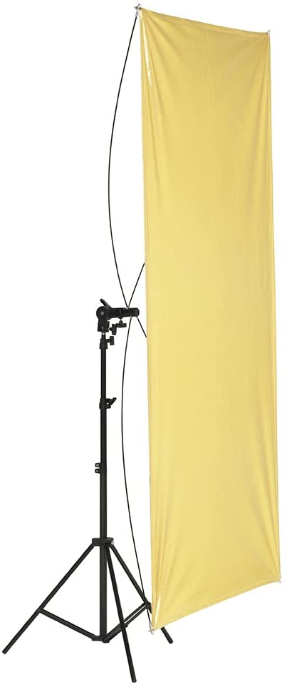 Neewer 35" x 70"/ 90 x 180cm Photo Studio Gold/Silver & Black/White Flat Panel Light Reflector with 360 Degree Rotating Holding Bracket and Carrying Bag (10081497)