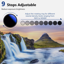 Neewer Professional MRC Variable ND Ultra-Slim Filter for 72mm Camera Lens 10100330