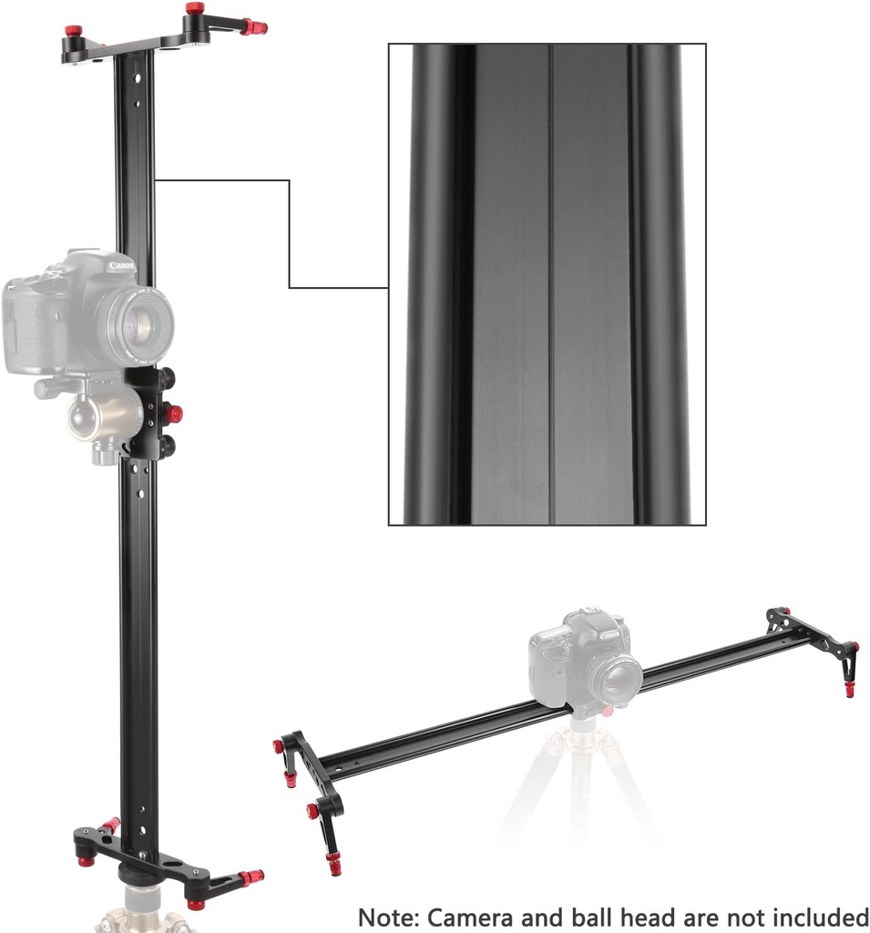 Neewer 80cm Carbon Fiber Camera Track Slider Video Stabilizer
