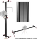 Neewer Aluminum Alloy Camera Track Slider Video Stabilizer Rail with 4 Bearings for DSLR Camera DV Video Camcorder Film Photography, Loads up to 17.5 pounds/8 kilograms (120cm) (10089698)