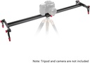 Neewer Aluminum Alloy Camera Track Slider Video Stabilizer Rail with 4 Bearings for DSLR Camera DV Video Camcorder Film Photography, Loads up to 17.5 pounds/8 kilograms (120cm) (10089698)