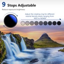 NEEWER 67MM MRC ADJUSTABLE ND FILTER ND2 TO ND400 10100329