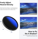 NEEWER 67MM MRC ADJUSTABLE ND FILTER ND2 TO ND400 10100329