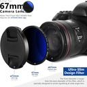 NEEWER 67MM MRC ADJUSTABLE ND FILTER ND2 TO ND400 10100329