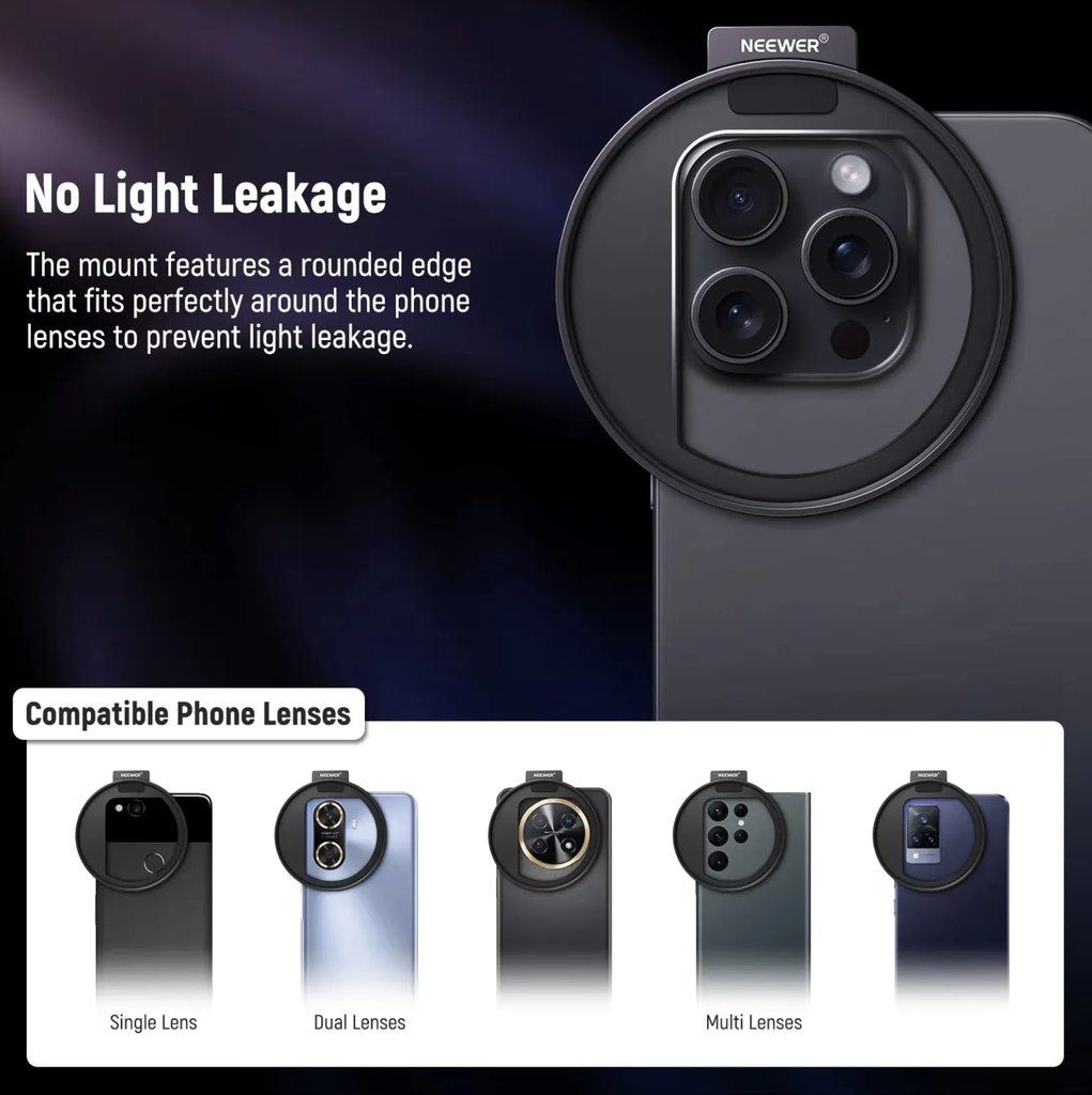 NEEWER LA006 Upgraded 67mm Phone Filter Moun 10103978