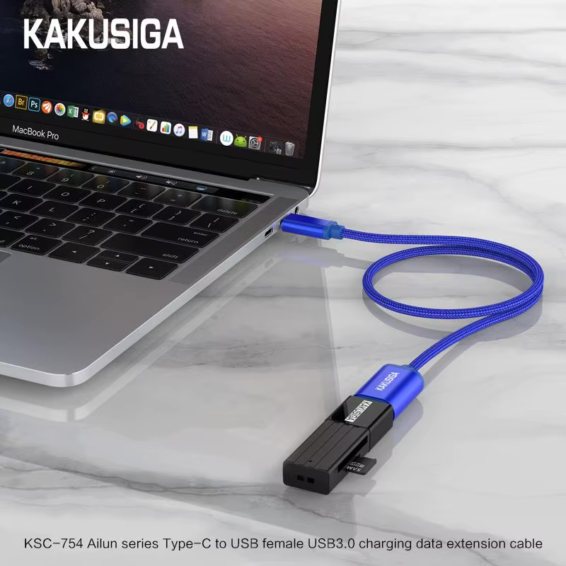 KAKUSIGA KSC-754 Type-c to USB3.0 female extension cable|