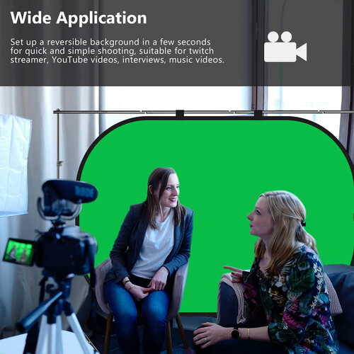 Neewer Collapsible Reversible Background 150X200CM Blue &Green