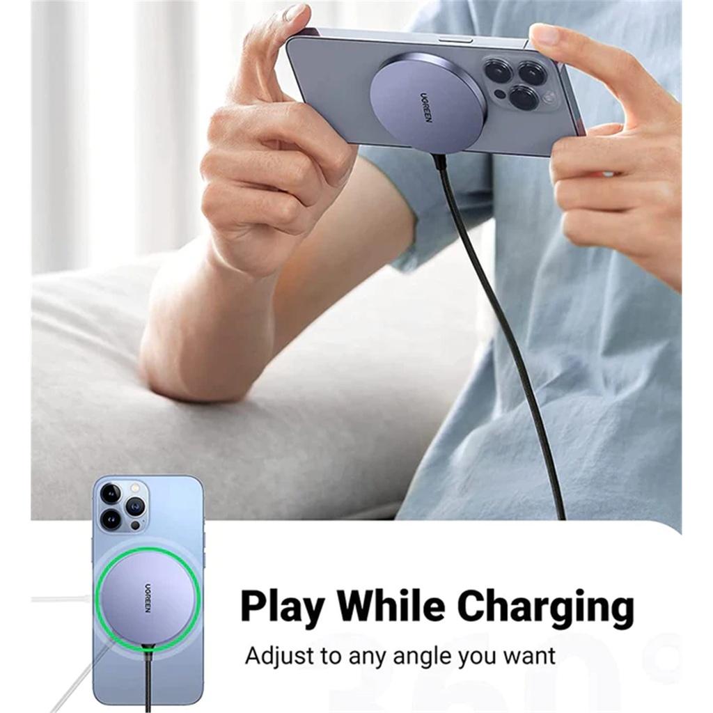 UGREEN 30233 15W Magnetic Wireless Qi Charger