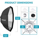 Neewer Octagon Quick Collapsible Softbox with Bowens Mount and Grid 90cm 10096354