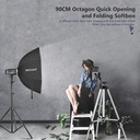Neewer Octagon Quick Collapsible Softbox with Bowens Mount and Grid 90cm 10096354