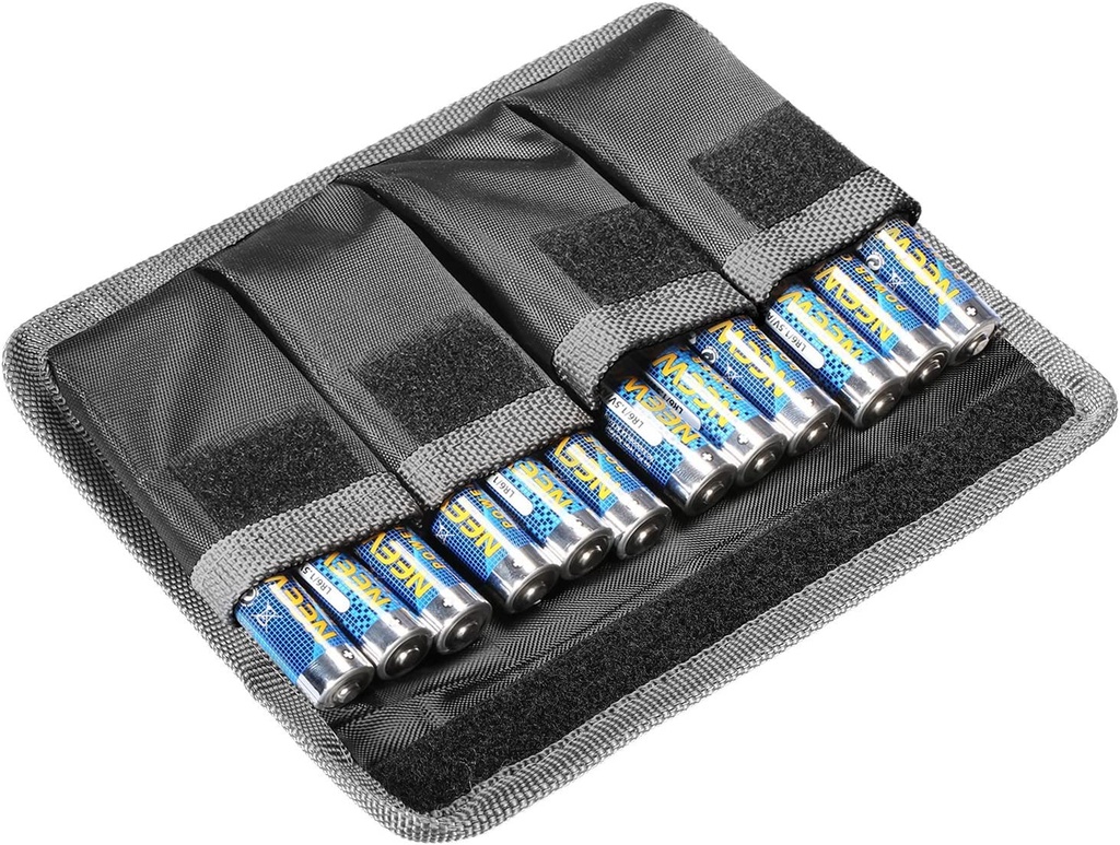 Neewer DSLR Battery Bag/Holder/Case for AA Battery and lp-e6/ lp-e8/ lp-e10/ lp-e12/ en-el14/ en-el15/ fw50/ f550 and More, Suitable for Battery  (10088428)