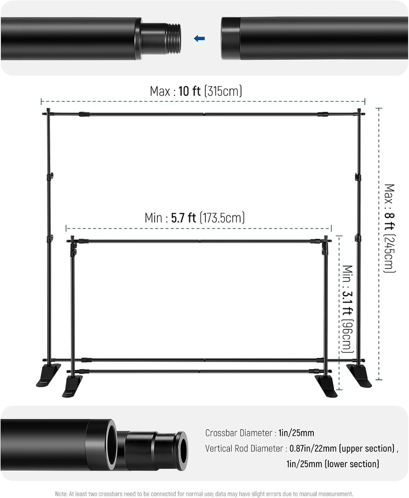 NEEWER Backdrop Stand Heavy Duty 315x245cm NK-ST300 10103071
