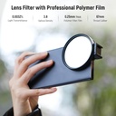 NEEWER Clip On 67mm ND Phone Filter Kit, Optical Glasses & Polymer Safety Filter Film 10104079