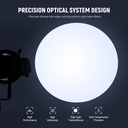NEEWER Spotlight Snoot with 20° Projection Lens, Adjustable Focus, 16 Metal Gobos 5 Color Gels, Bag 90100759