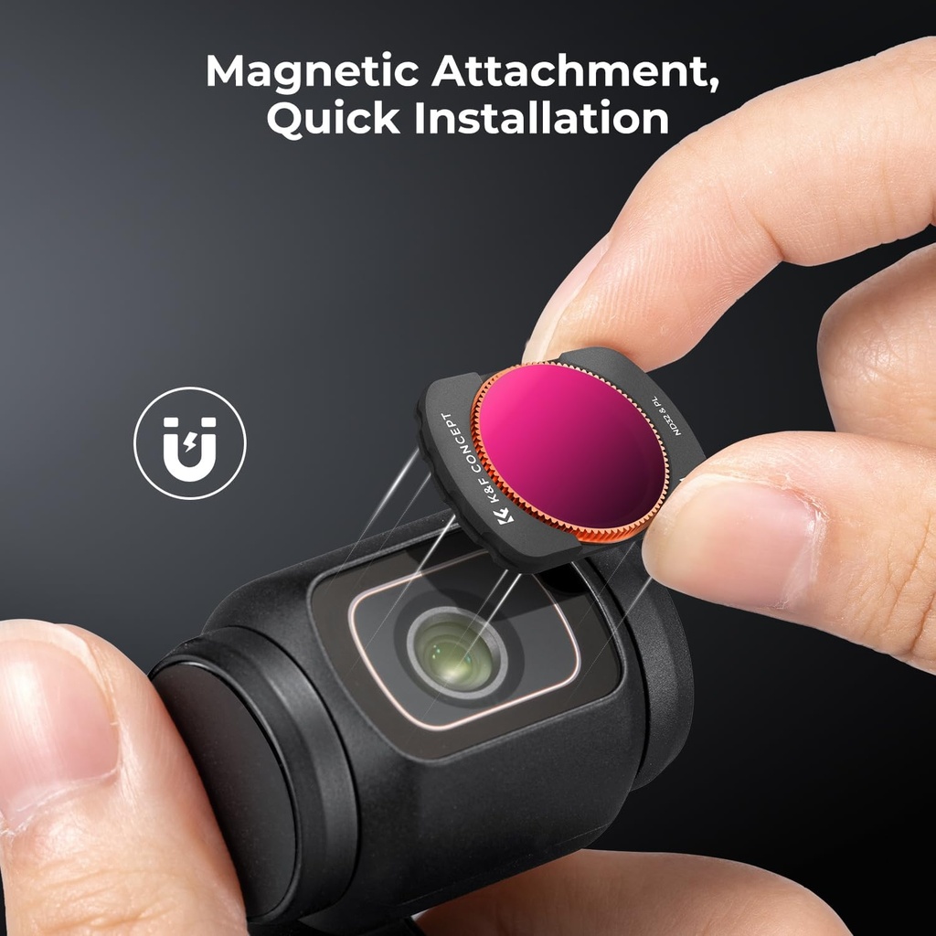 K&F Concept Magnetic ND&PL Filters Set（ ND8&PL ND16&PL ND32&PL ND64&PL）