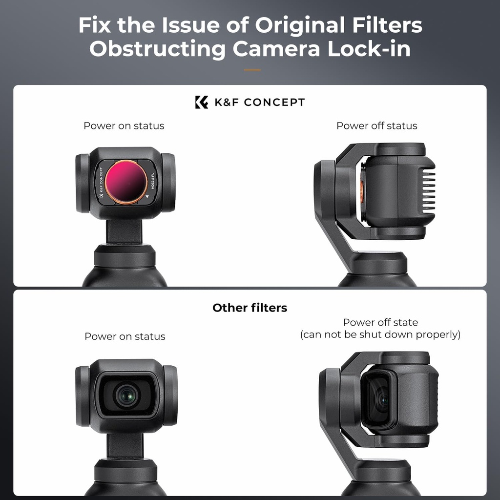 K&F Concept Magnetic ND&PL Filters Set（ ND8&PL ND16&PL ND32&PL ND64&PL）