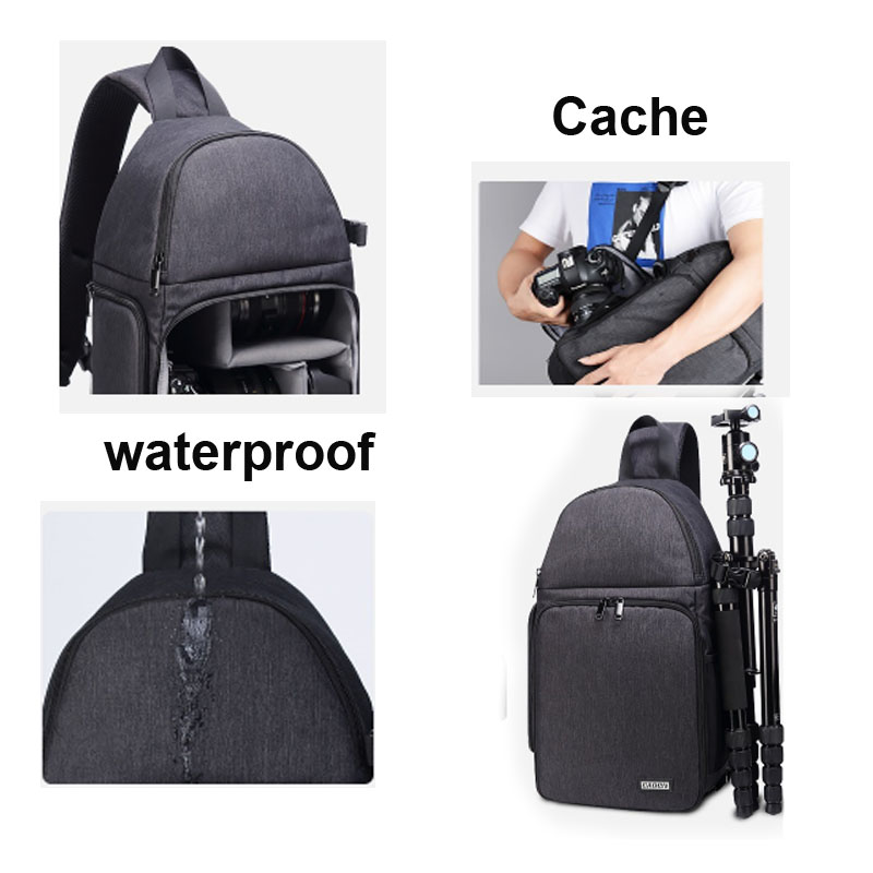 Selens Photo Camera Sling Bag Shoulder Cross Digital Case Waterproof Rain Cover DSLR Soft Men Women Bag for Canon Nikon Sony SLR